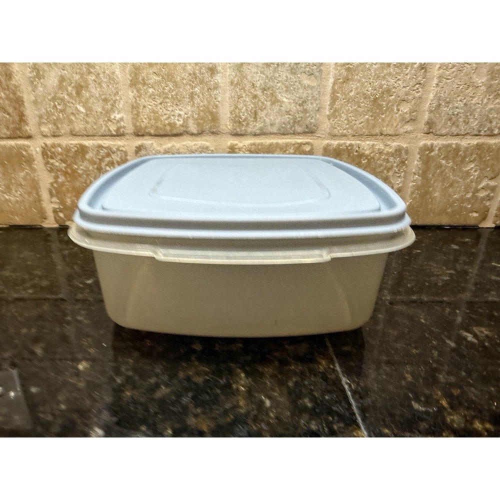 Rubbermaid Servin' Saver #3 Storage Container Square‎ Blue + Lid 10 Cups